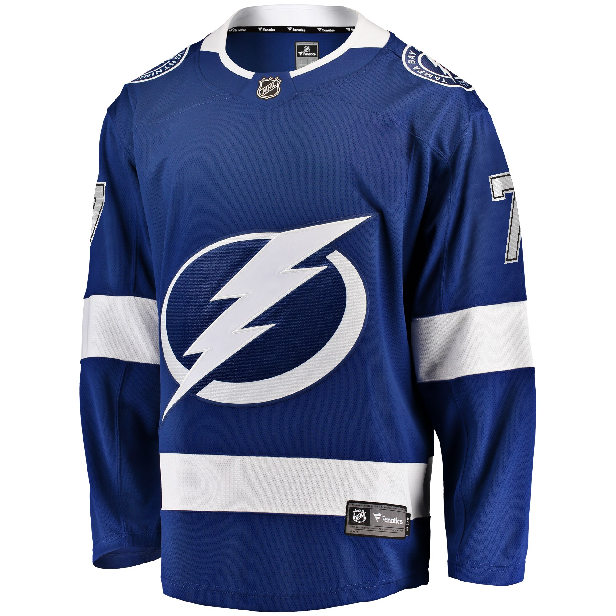 Tampa Bay Lightning Haydn Fleury Blue Home Premier Breakaway Player NHL Jersey Men's