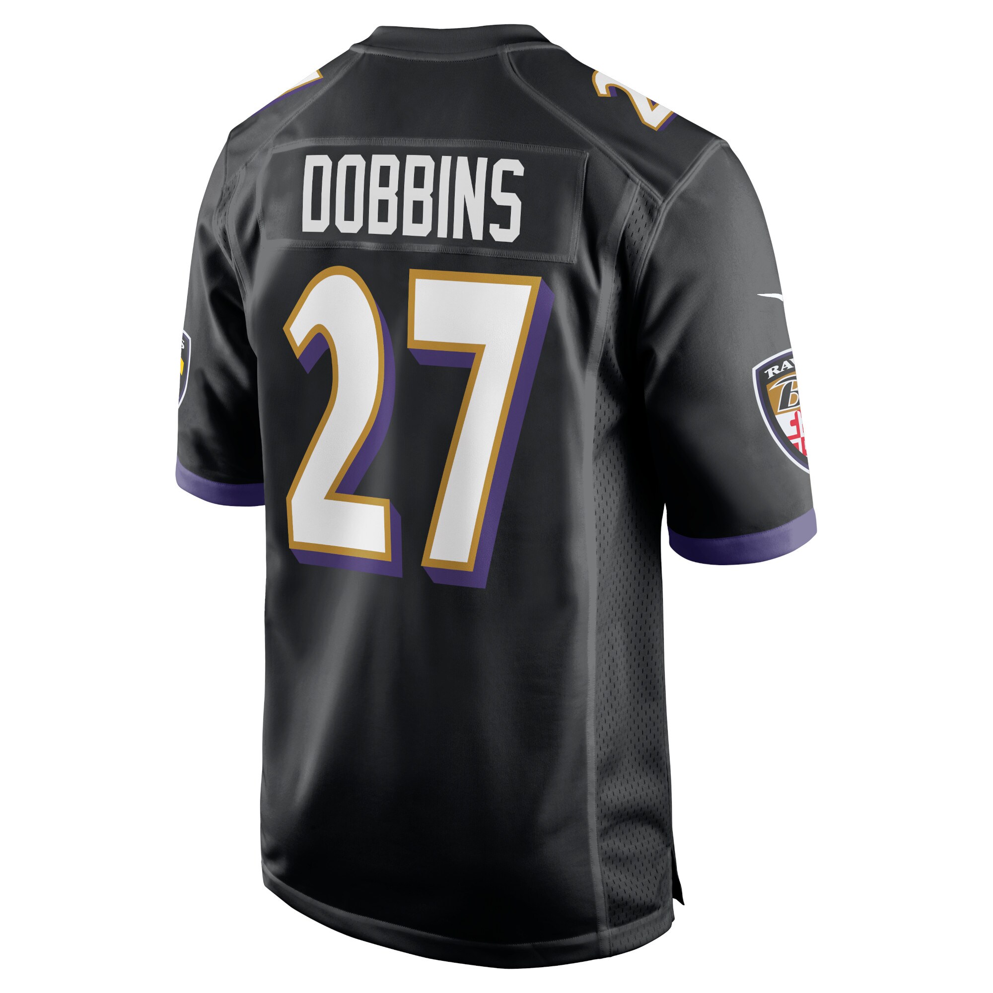 Baltimore Ravens J.K. Dobbins Black Game NFL Jersey Men's