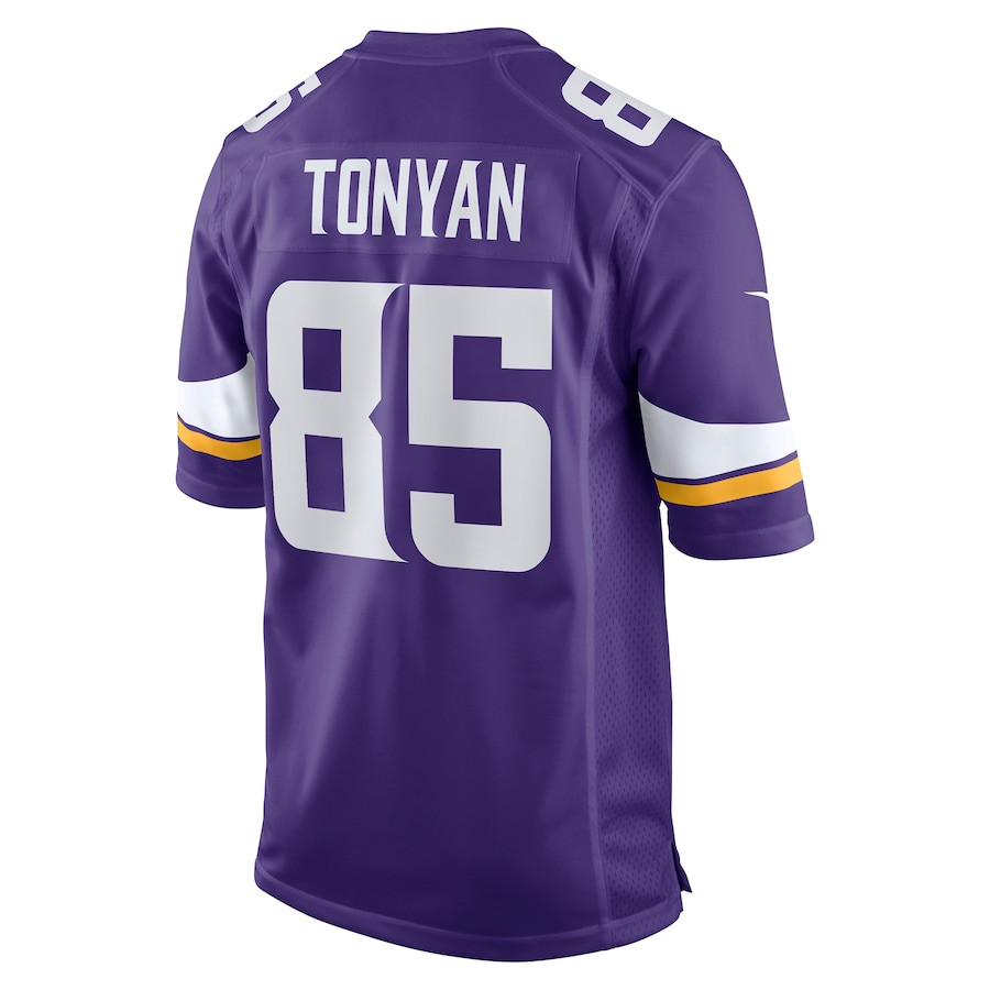 Robert Tonyan 85 Minnesota Vikings Nike Game Purple NFL Jersey Men's