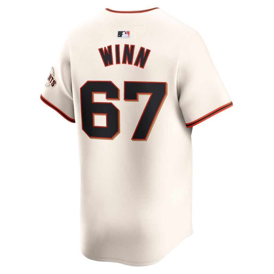 Keaton Winn 67 San Francisco Giants Home Limited Cream MLB Jersey Men's