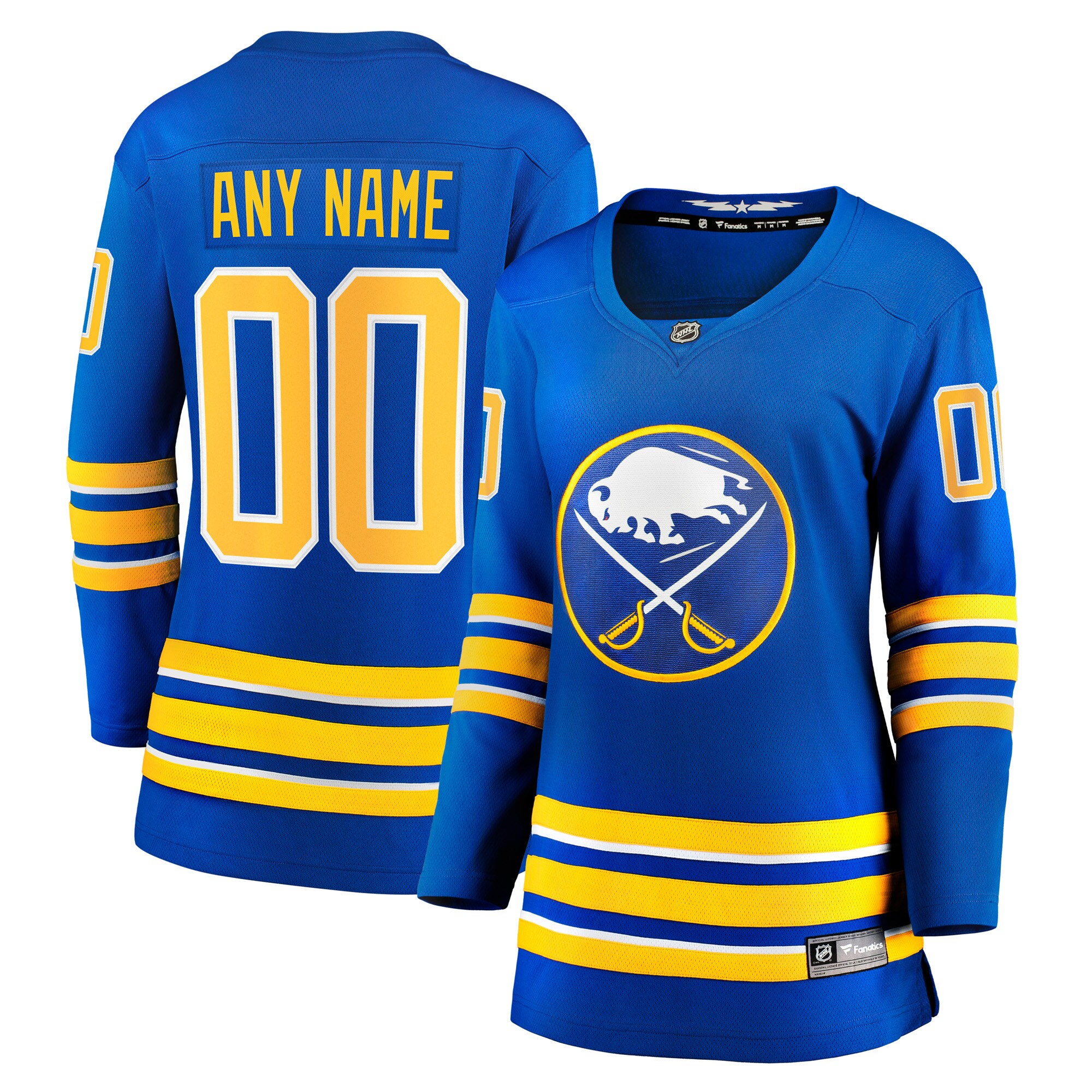 Buffalo Sabres Royal Home Breakaway Custom NHL Jersey Women's