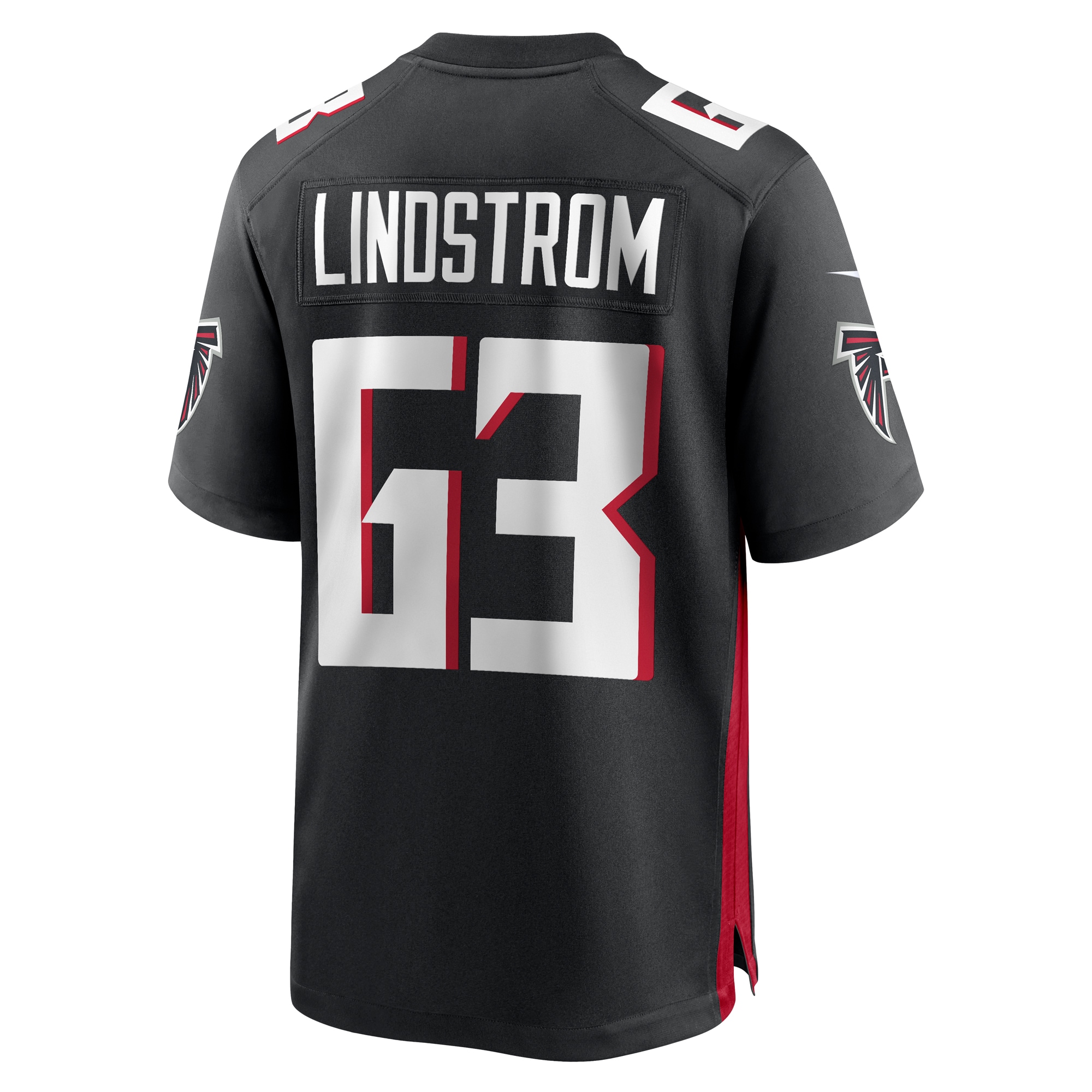 Atlanta Falcons Chris Lindstrom Black Team Game NFL Jersey Men's