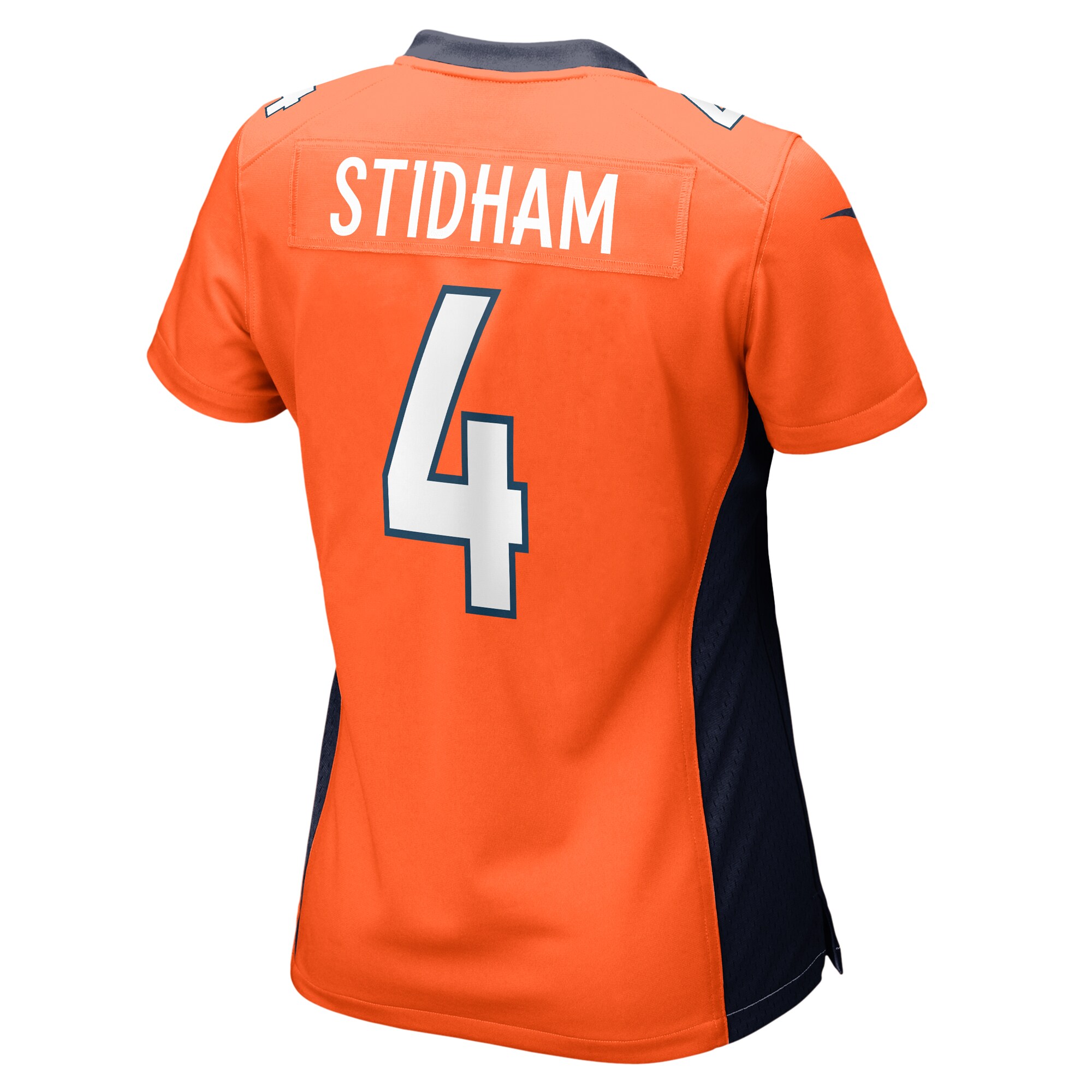 Denver Broncos Jarrett Stidham Orange Game Player NFL Jersey Women's