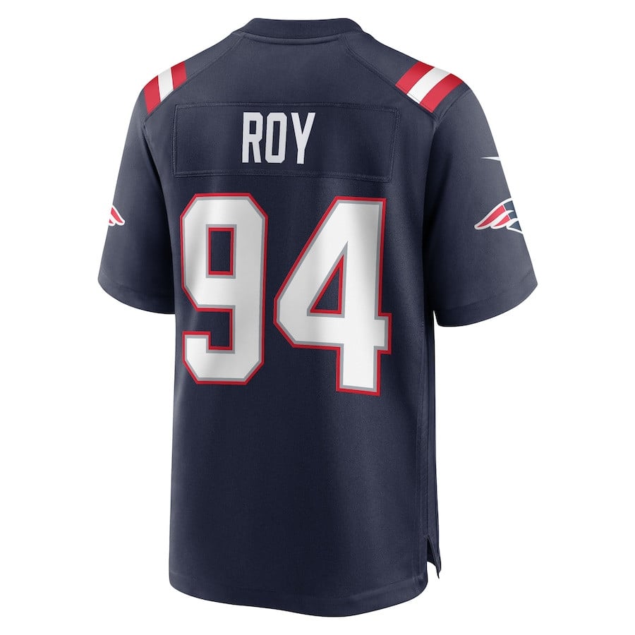 Jaquelin Roy 94 New England Patriots Team Game Navy NFL Jersey Men's
