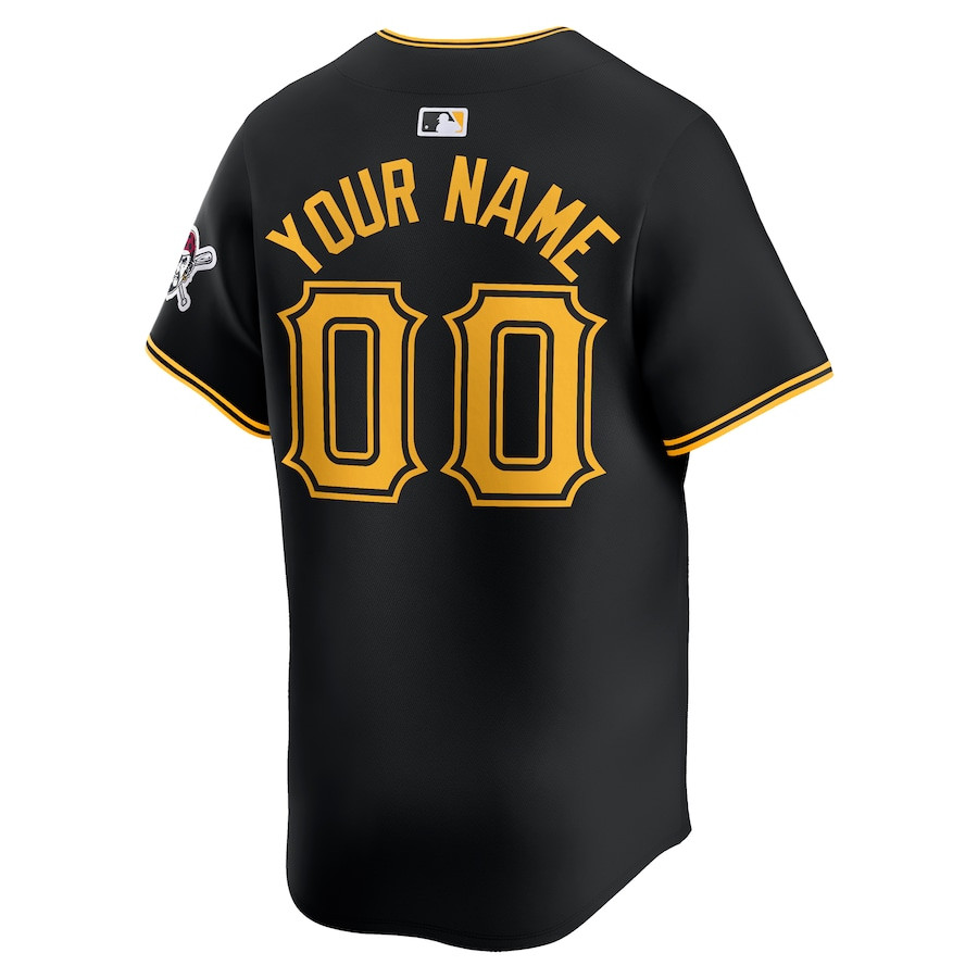 Pittsburgh Pirates Alternate Limited Custom Black MLB Jersey Men's