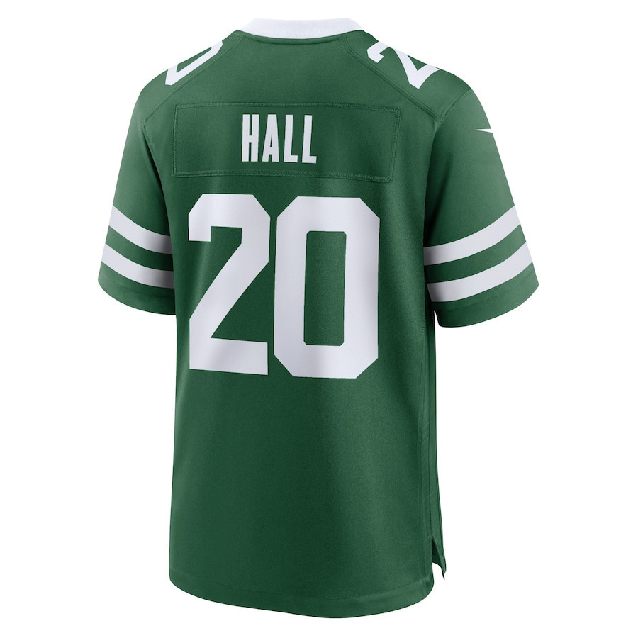Breece Hall 95 New York Jets Game Legacy Green NFL Jersey Men's