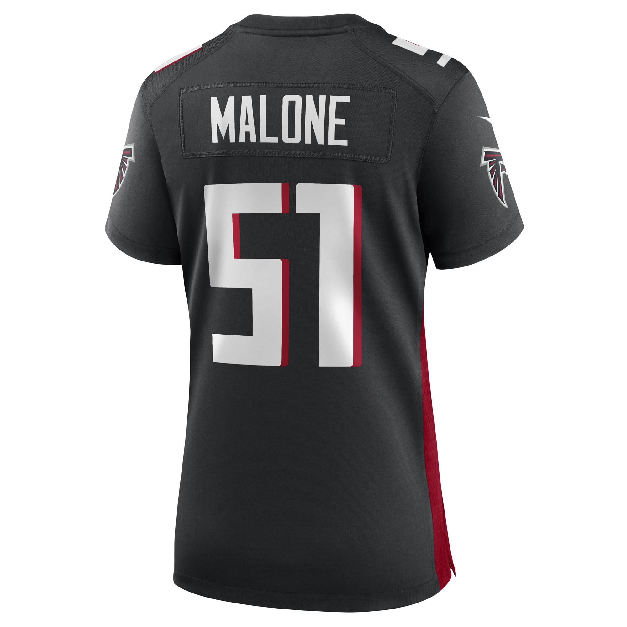 DeAngelo Malone Atlanta Falcons Black Game Player NFL Jersey Women's