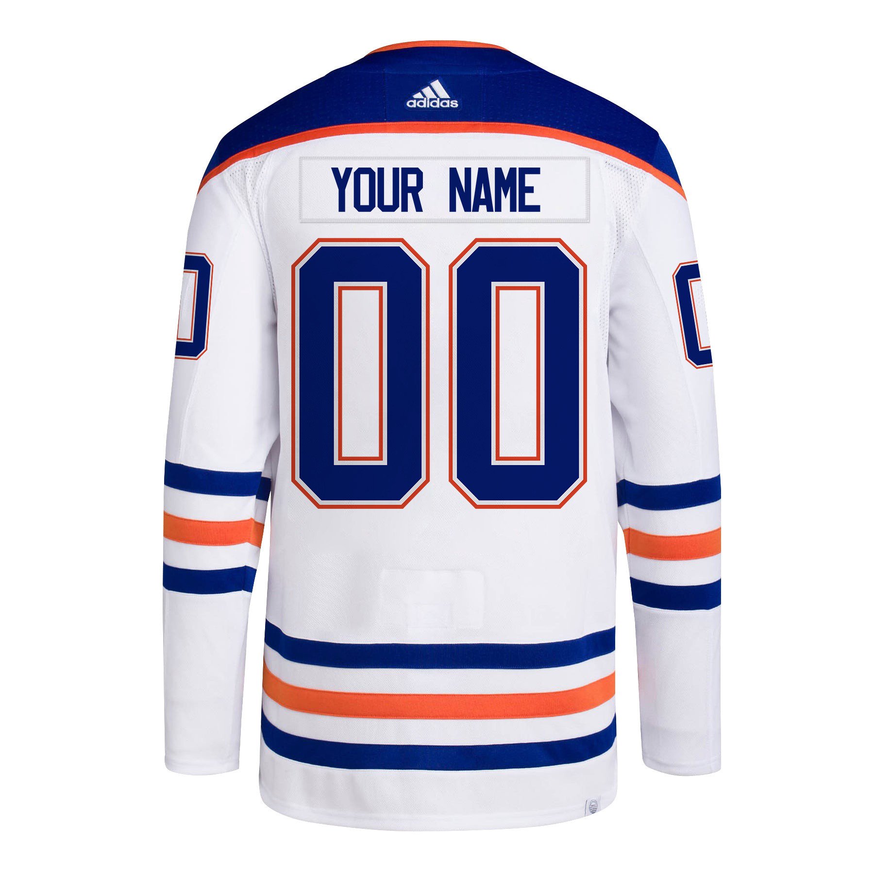 Edmonton Oilers 2024 Playoffs Patch Away Custom White NHL Jersey Men's