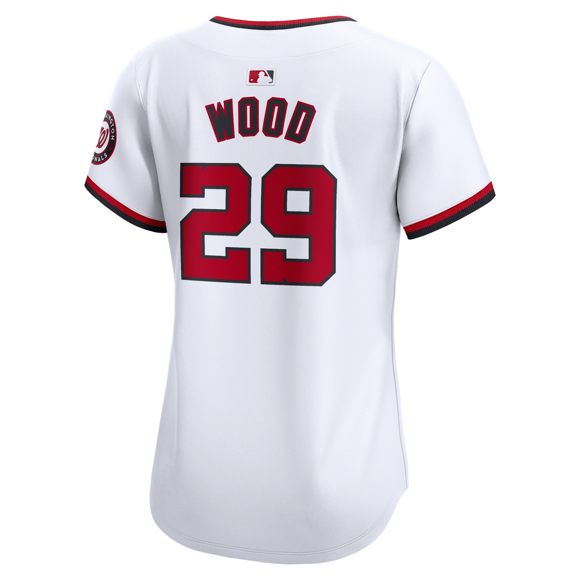 Washington Nationals James Wood White Home Limited Player MLB Jersey Women's