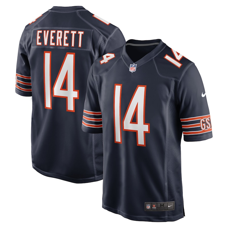 Gerald Everett 14 Chicago Bears Game Navy NFL Jersey Men's