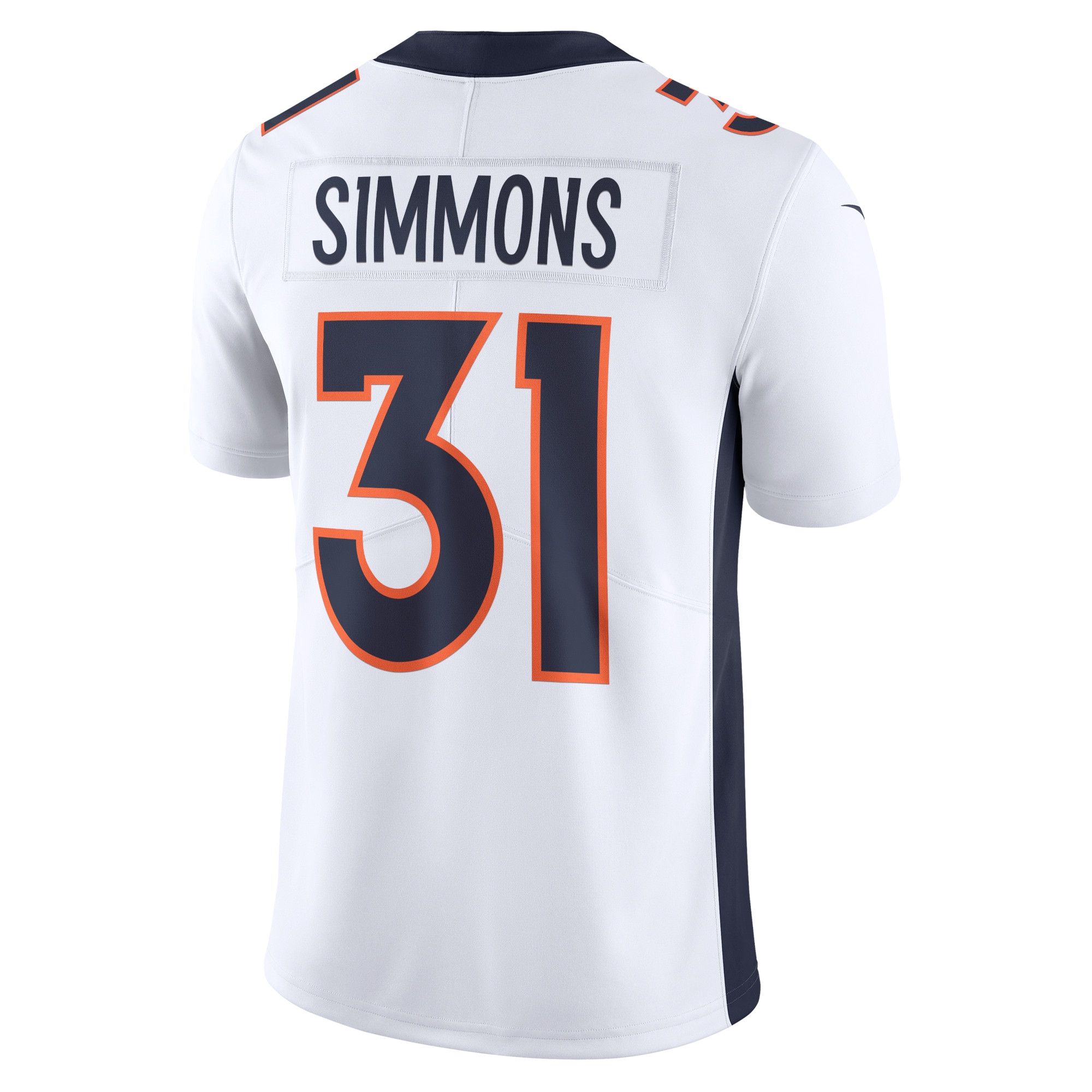 Denver Broncos Justin Simmons White Vapor Untouchable Limited NFL Jersey Men's