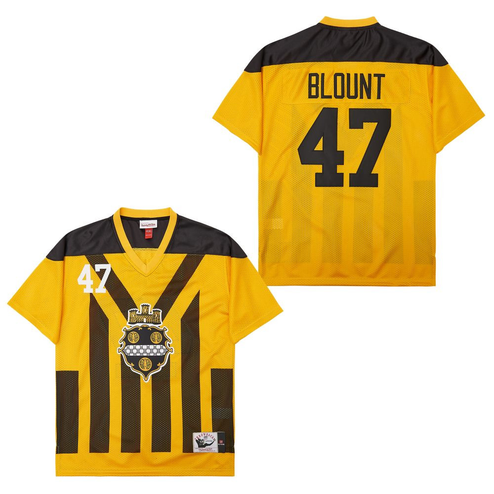 Mel Blount 47 Pittsburgh Steelers Retro Throwback Legacy Black/Yellow NFL Jersey Men's