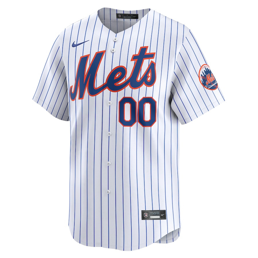 New York Mets Home Limited Custom White MLB Jersey Youth
