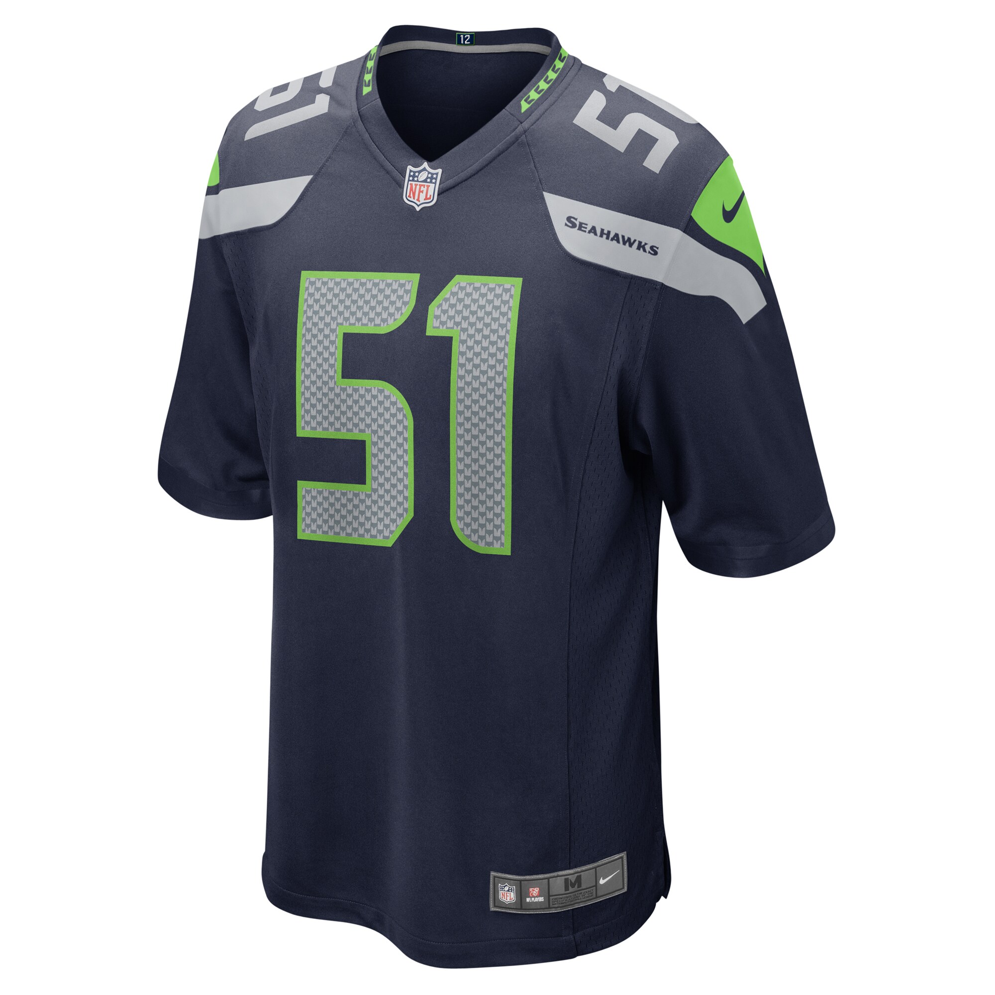 Seattle Seahawks Olusegun Oluwatimi College Navy Game NFL Jersey Men's