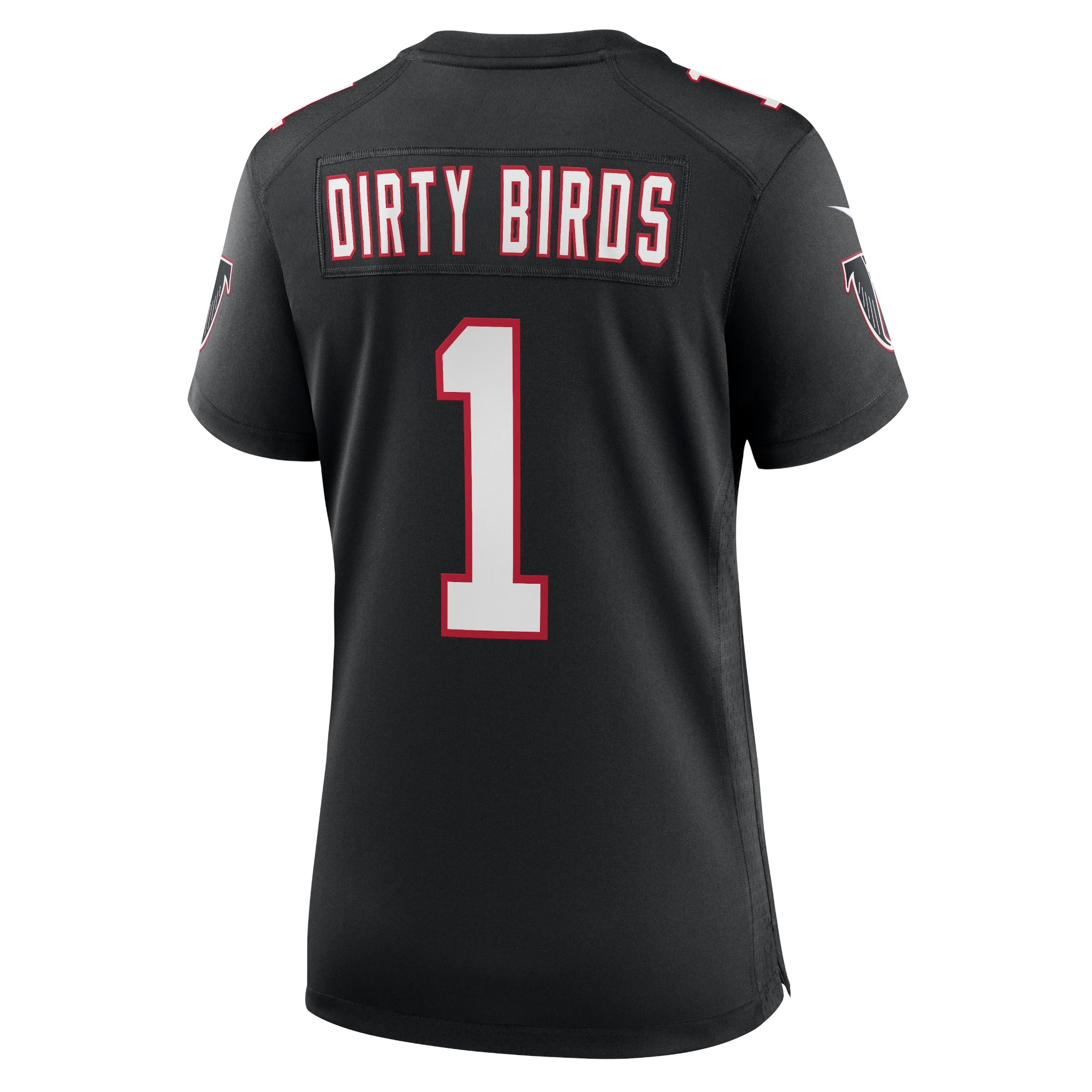 Atlanta Falcons Dirty Birds Black Throwback Game NFL Jersey Women's