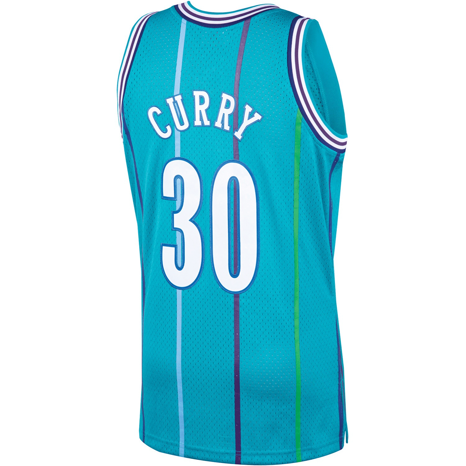 Dell Curry Charlotte Hornets Mitchell Ness 1992-93 Hardwood Classics Swingman Player Teal NBA Jersey Men's