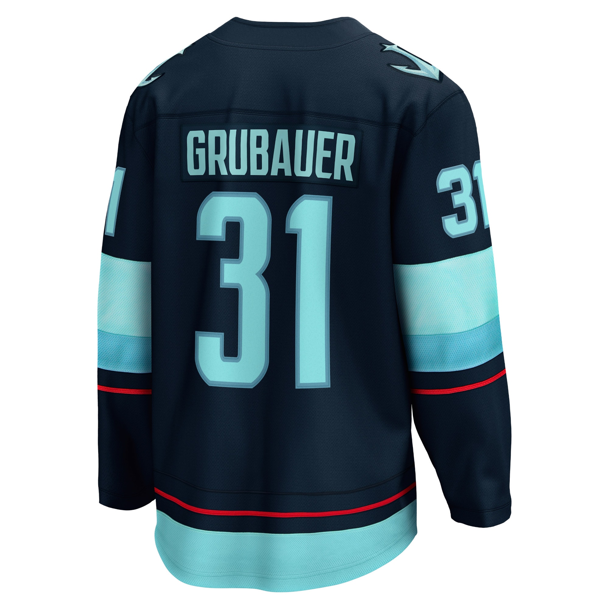 Seattle Kraken Philipp Grubauer Navy Home Breakaway Player NHL Jersey Men's