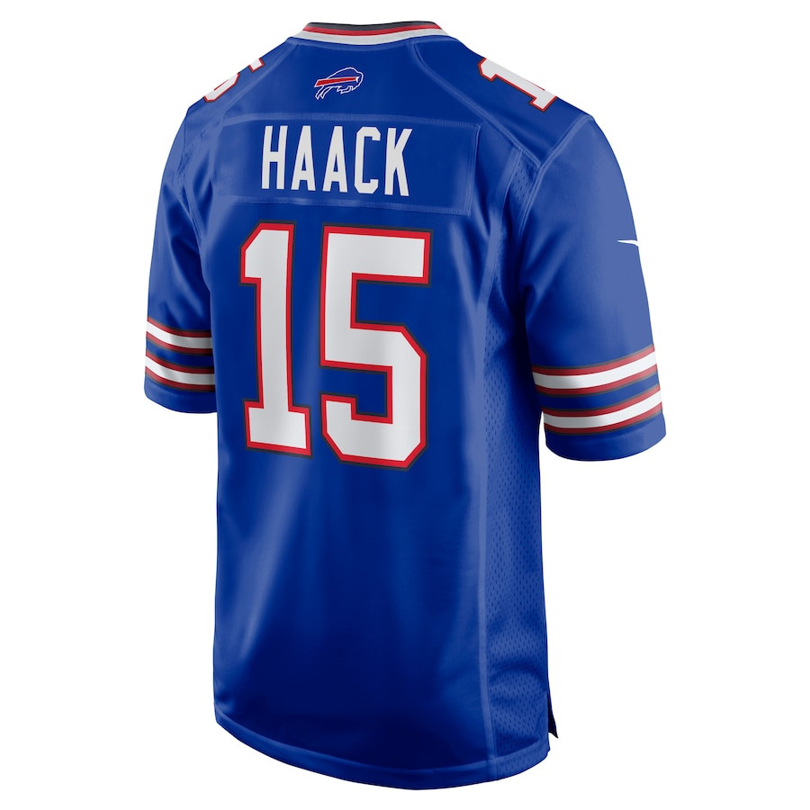 Matt Haack 15 Buffalo Bills Game Royal NFL Jersey Men's
