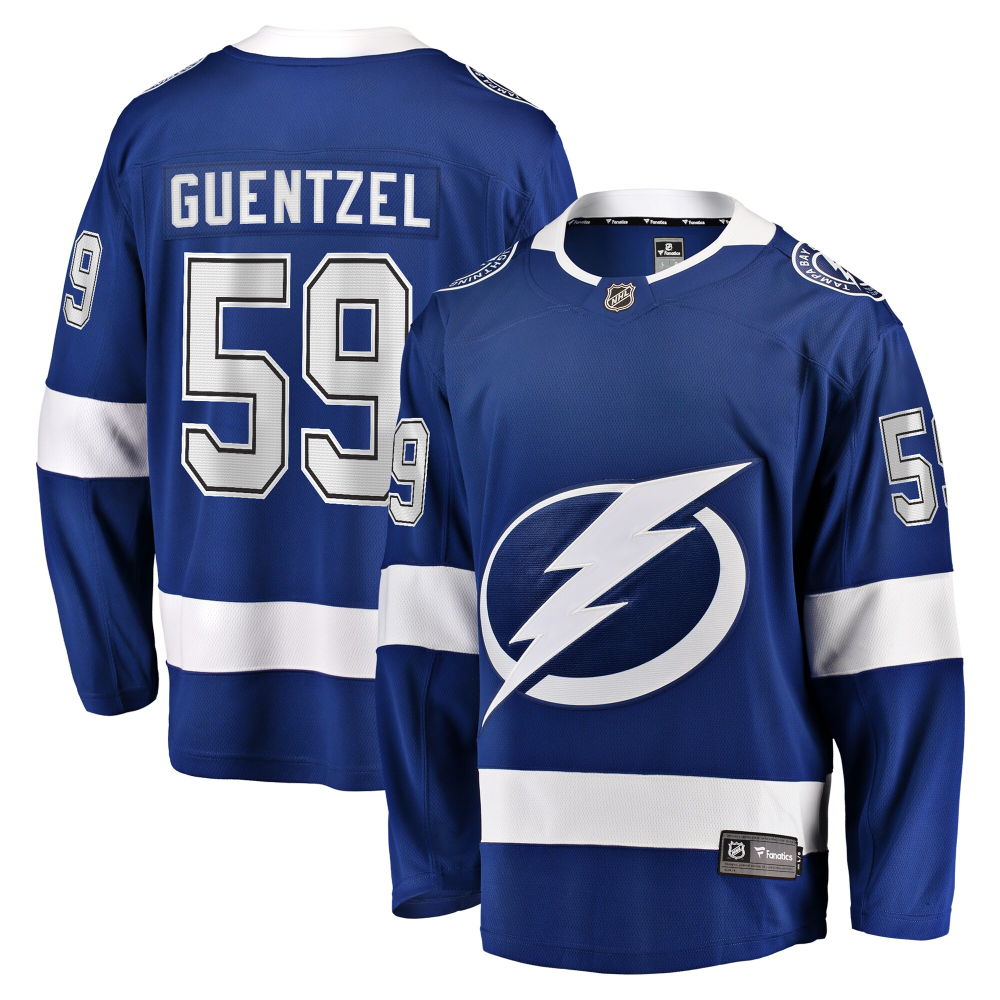 Tampa Bay Lightning Jake Guentzel Blue Home Premier Breakaway Player NHL Jersey Men's