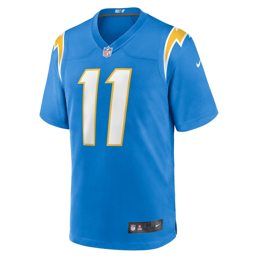 Luis Perez 11 Los Angeles Chargers Team Game Powder Blue NFL Jersey Men's