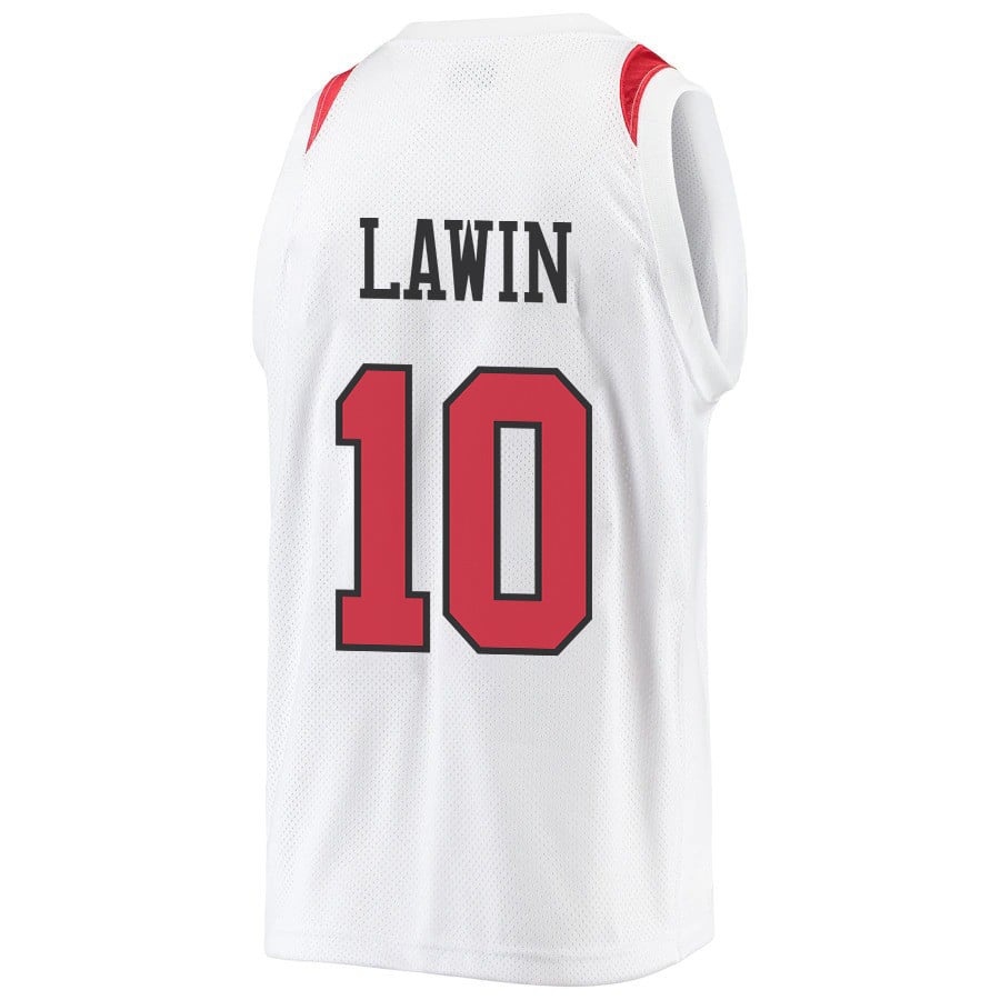 Cam Lawin 10 San Diego State Aztecs 2023- Me White NCAA Jersey Men's