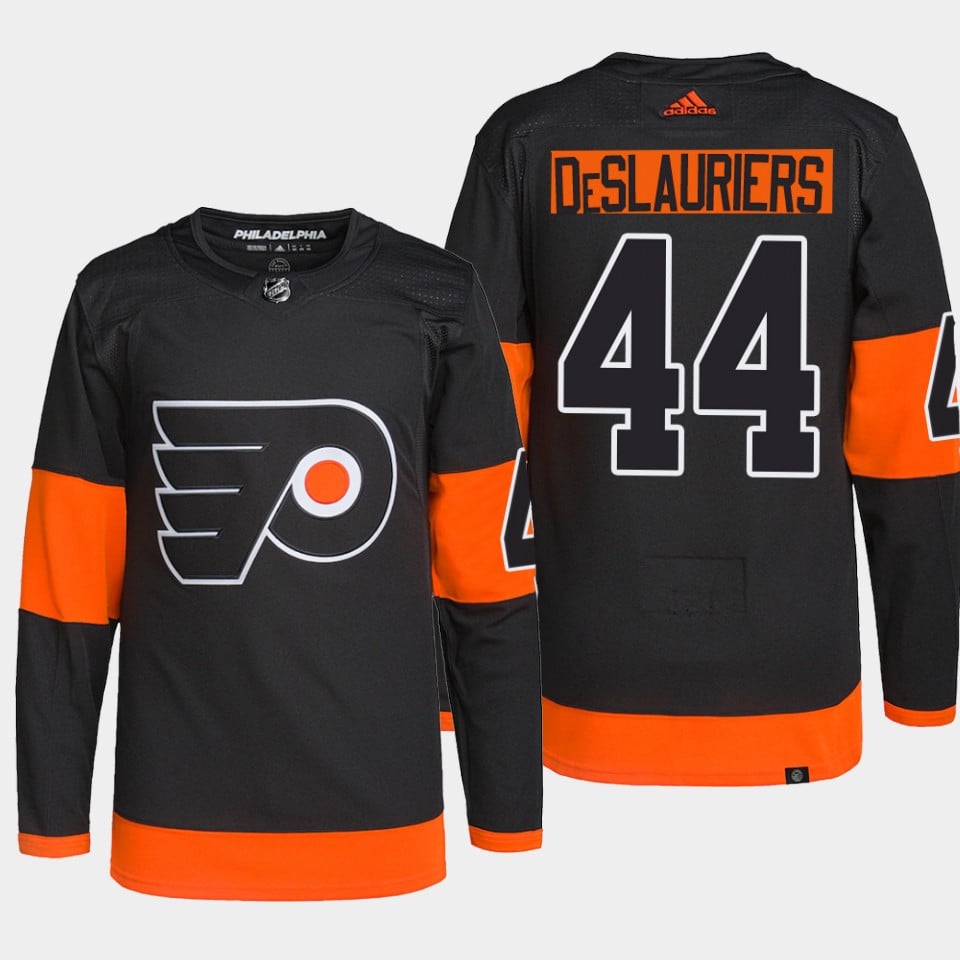 Nicolas Deslauriers 44 Philadelphia Flyers Black Primegreen Alternate NHL Jersey Men's