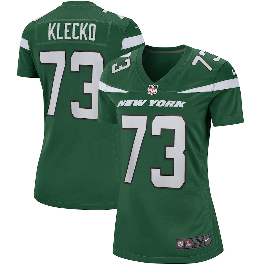 Joe Klecko 73 New York Jets Game Retired Gotham Green NFL Jersey Women's