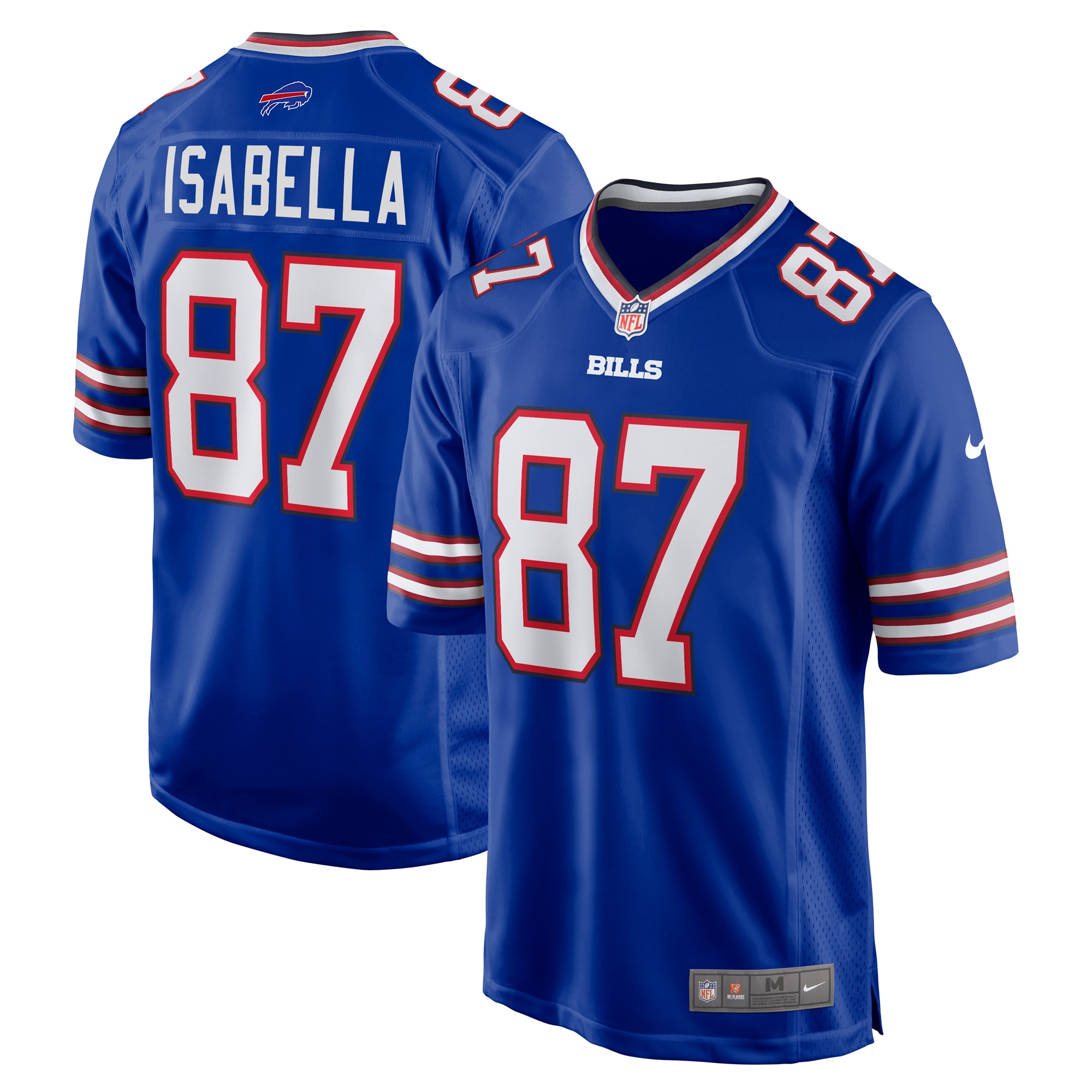 Buffalo Bills Andy Isabella Royal Team Game NFL Jersey Men's