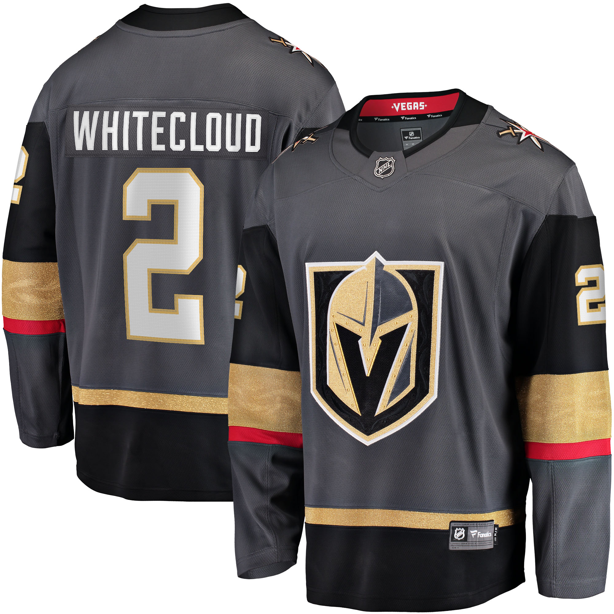 Vegas Golden Knights Zach Whitecloud Gray Alternate Breakaway NHL Jersey Men's