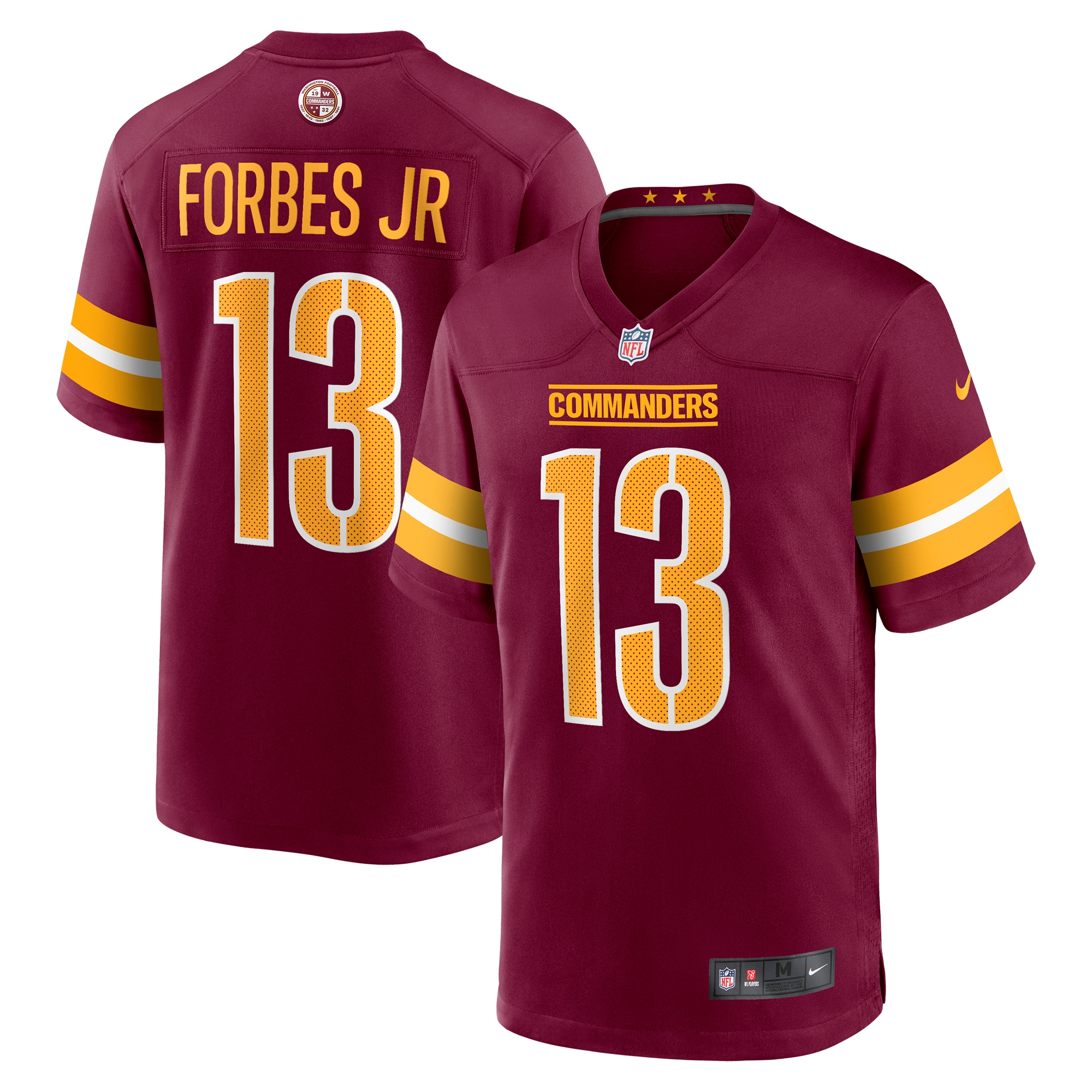 Washington Commanders Emmanuel Forbes Jr. Burgundy Game NFL Jersey Men's