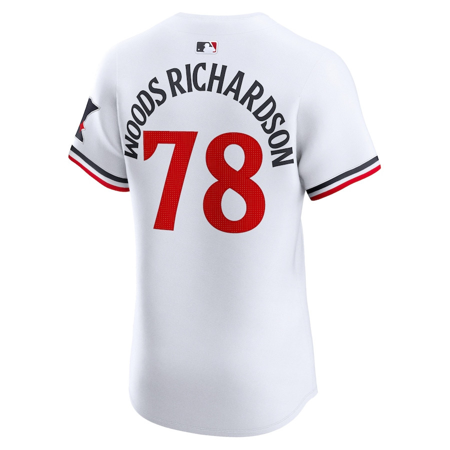 Simeon Woods Richardson 78 Minnesota Twins Home Elite Player White MLB Jersey Men's