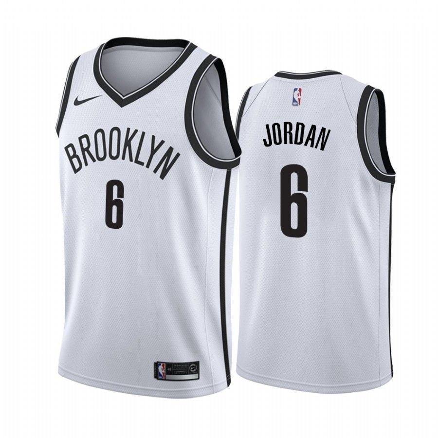 Brooklyn Nets Deandre Jordan 6 Association NBA Jersey Men's