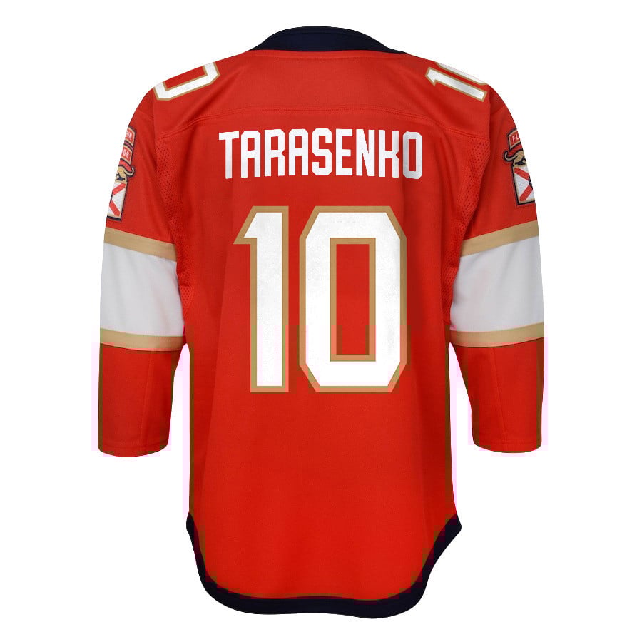 Vladimir Tarasenko 10 Florida Panthers 2024 STANLEY CUP Final Home Breakaway Red NHL Jersey Youth