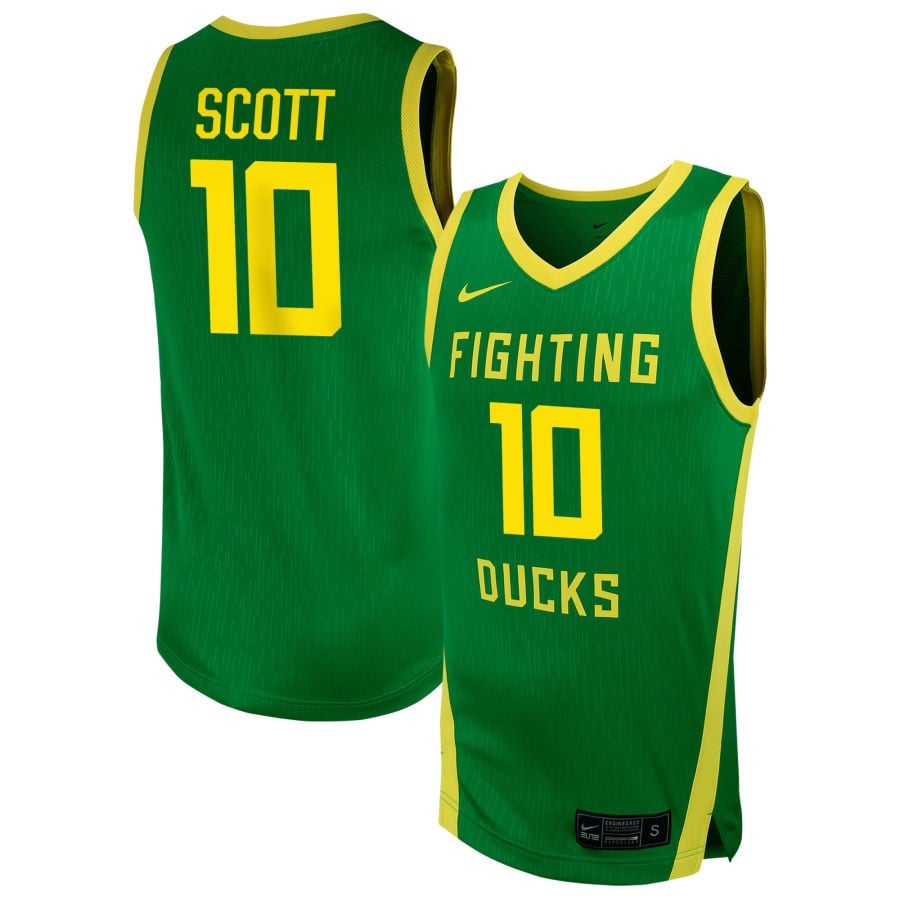 Peyton Scott 10 Oregon Duck Unisex NIL Green NCAA Jersey Unisex