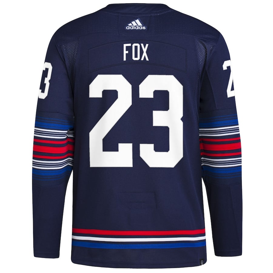Adam Fox 23 New York Rangers Alternate Primegreen Navy NHL Jersey Men's