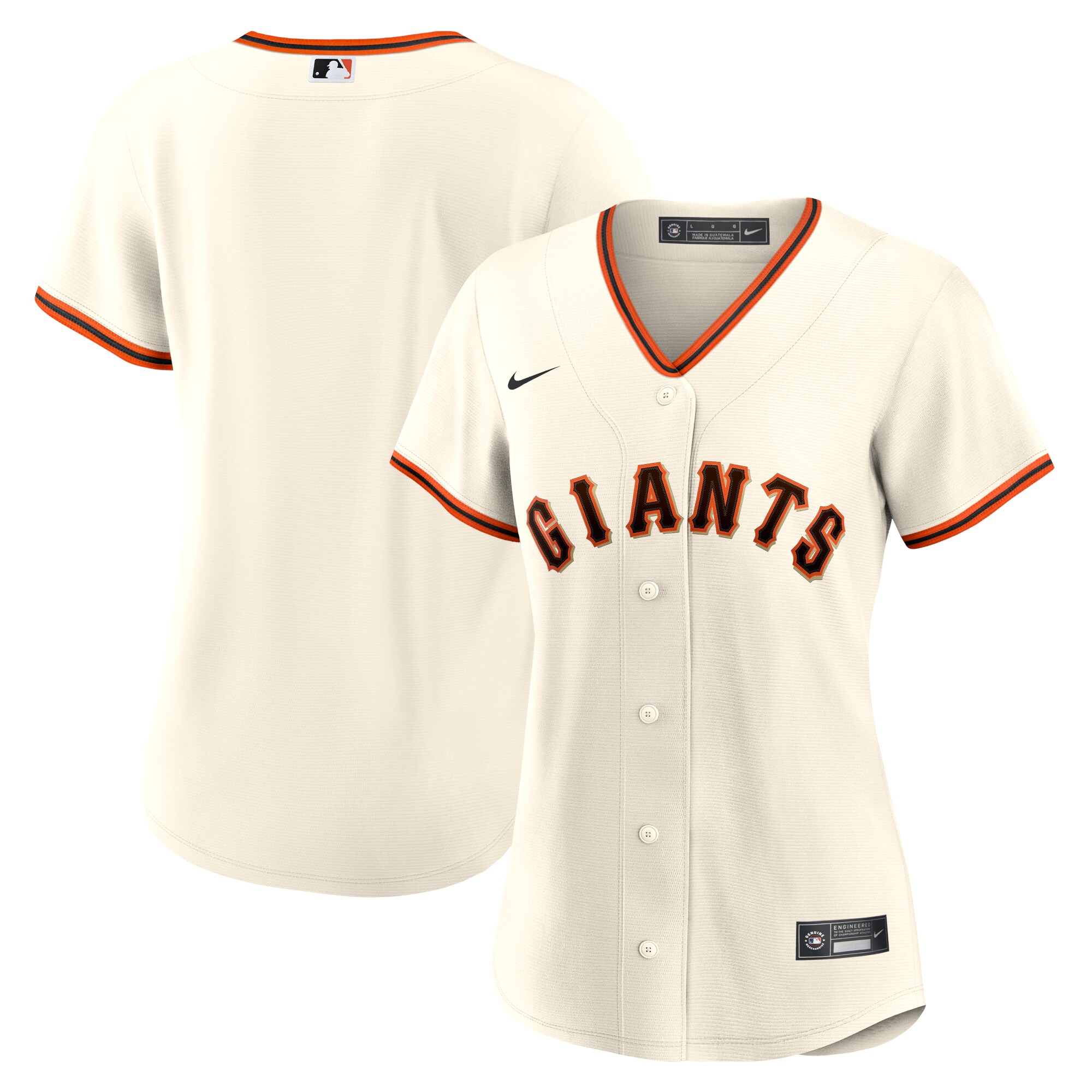 San Francisco Giants Cream Home Team MLB Jersey Women's