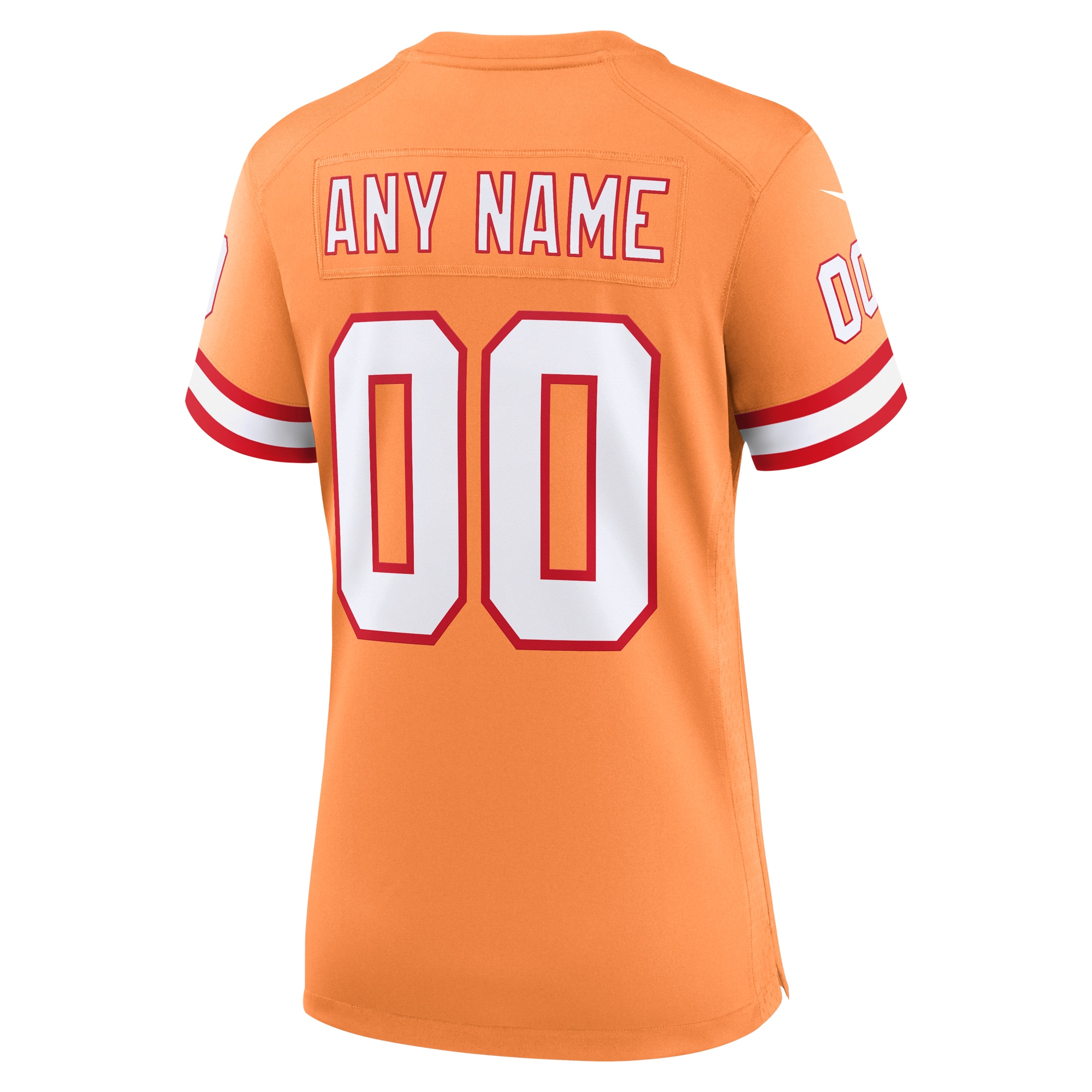 Tampa Bay Buccaneers Orange Custom Throwback Game NFL Jersey Women's