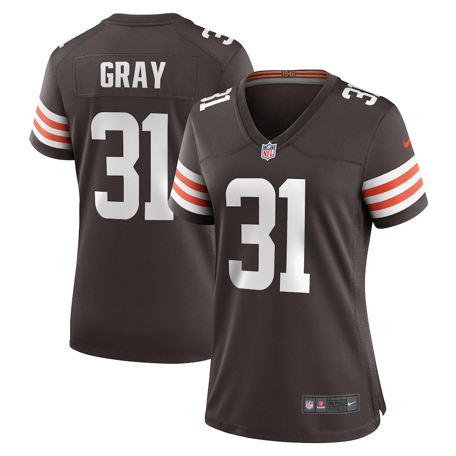 Vincent Gray 31 Cleveland Browns Game Brown NFL Jersey Women's