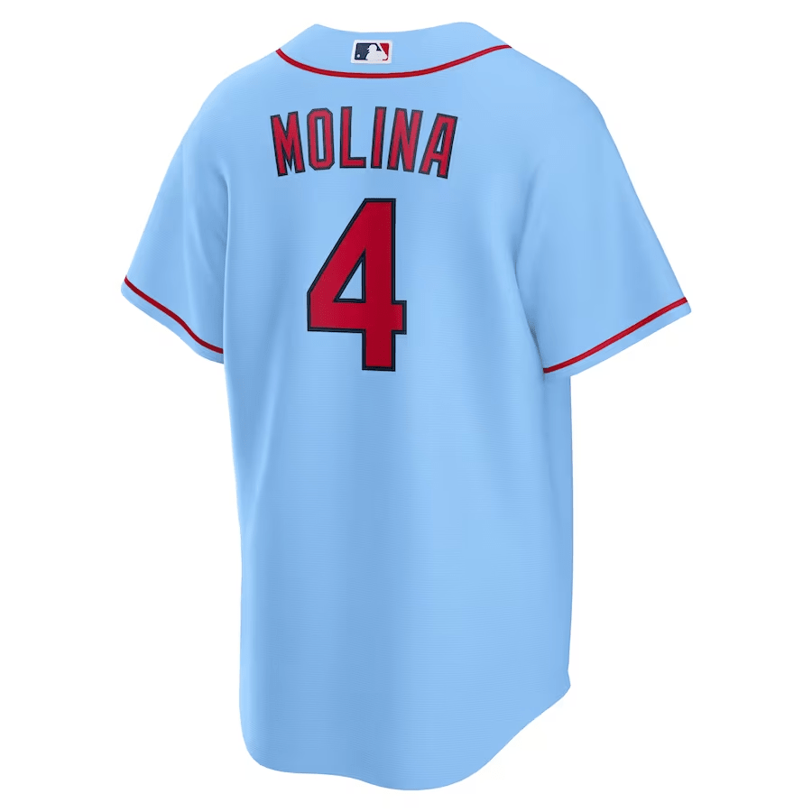 Yadier Molina 4 St. Louis Cardinals Alternate Light Blue MLB Jersey Men's