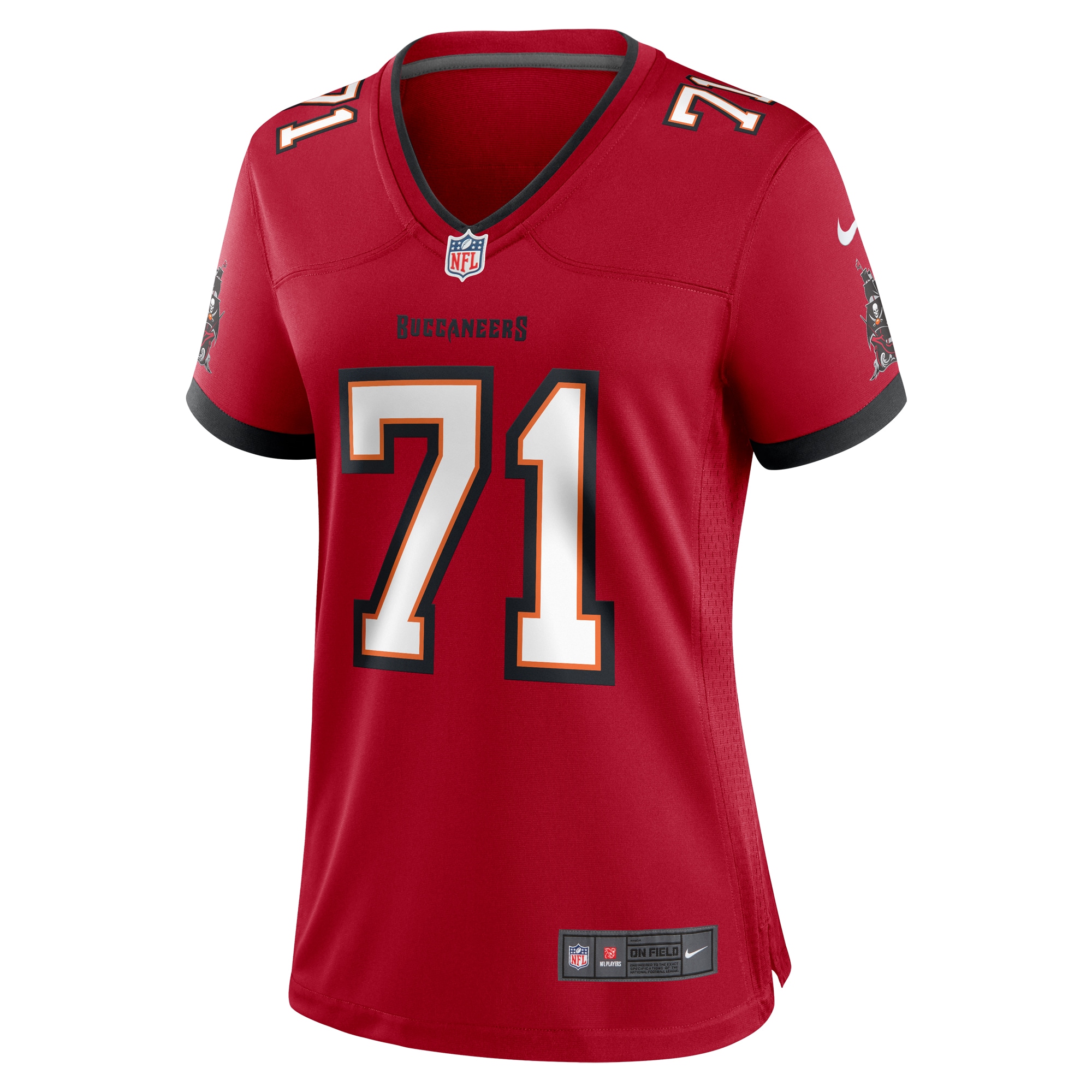 Tampa Bay Buccaneers Lorenz Metz Red Game NFL Jersey Women's