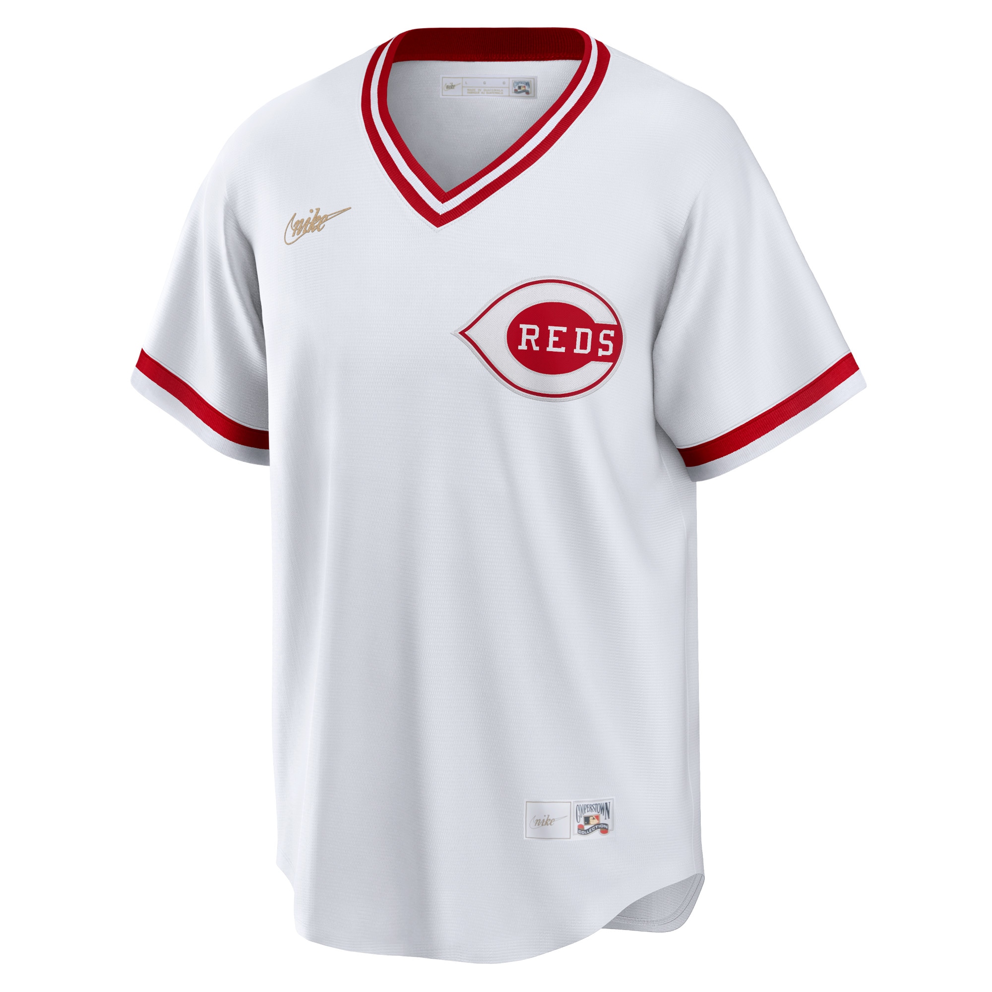 Cincinnati Reds White Home Cooperstown Collection Team MLB Jersey Men's