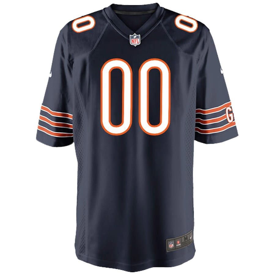 Chicago Bears Custom Game Navy NFL Jersey Youth