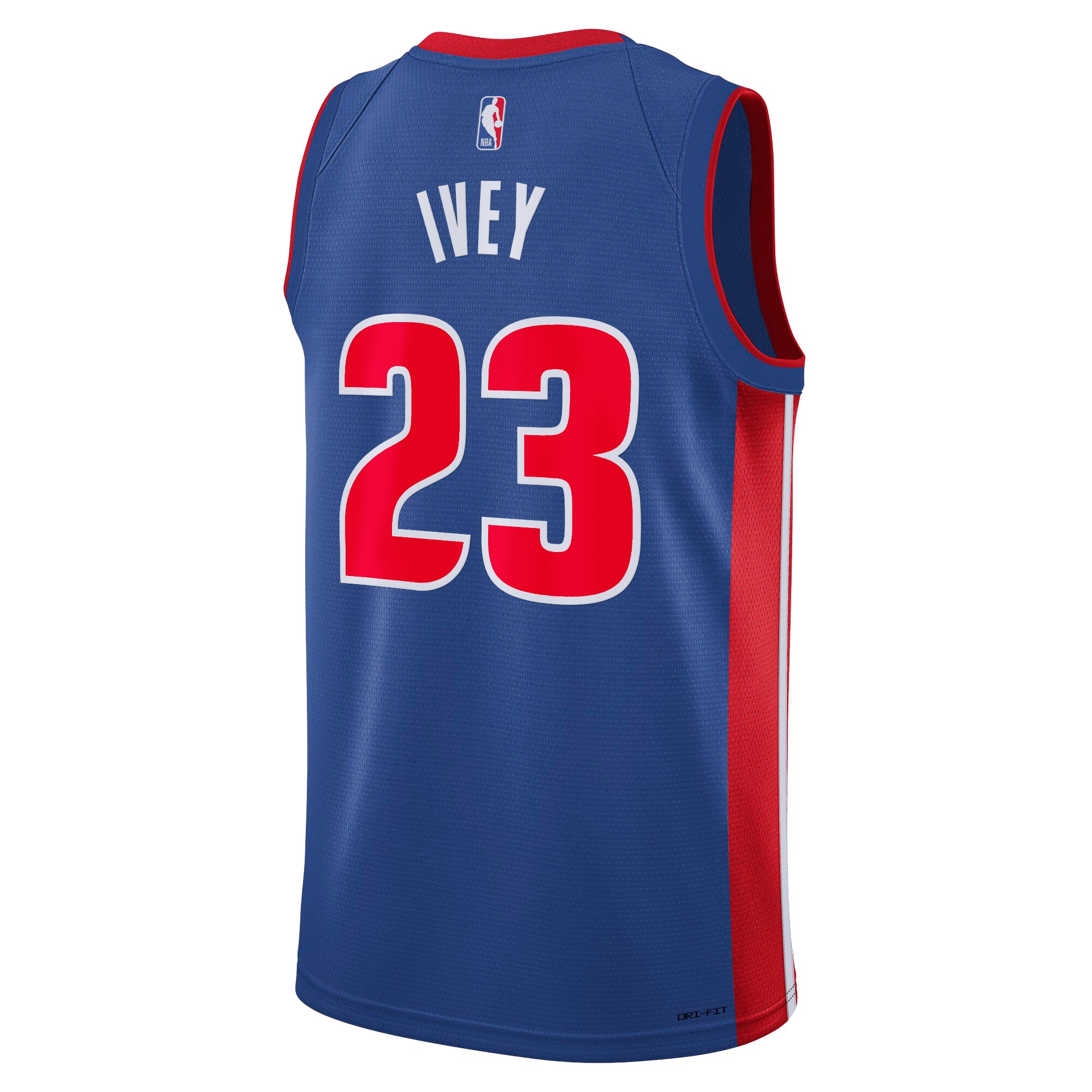Camiseta Icon Swingman de los Detroit Pistons Azul Jaden Ivey NBA Jersey Men's