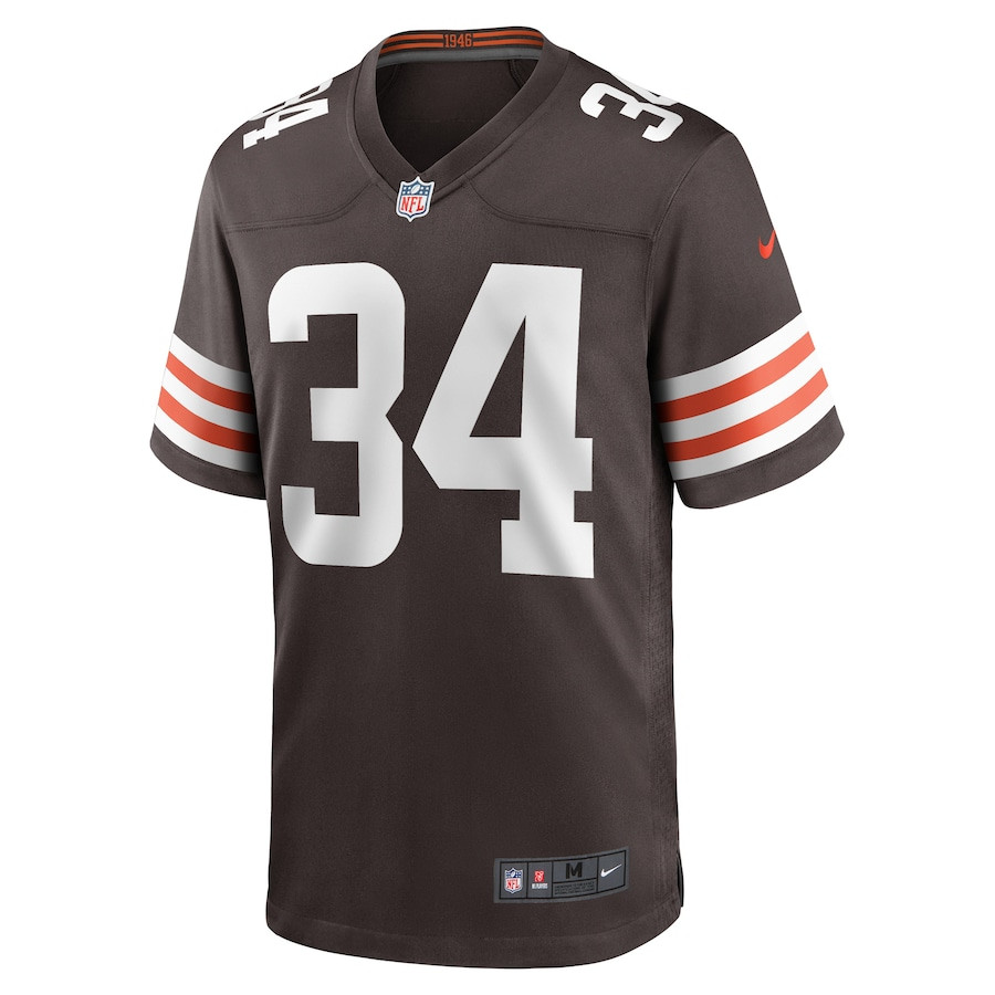 Jerome Ford 34 Cleveland Browns Game Brown NFL Jersey Men's