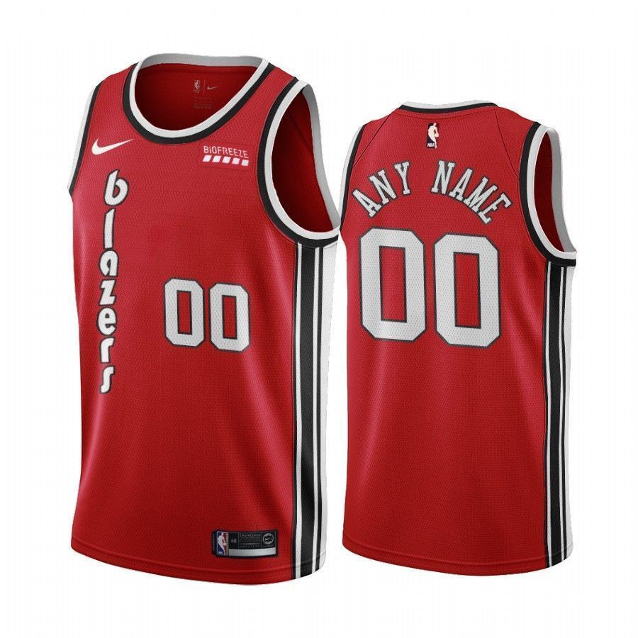 Portland Trail Blazers Custom Red Classic Edition NBA Jersey Men's