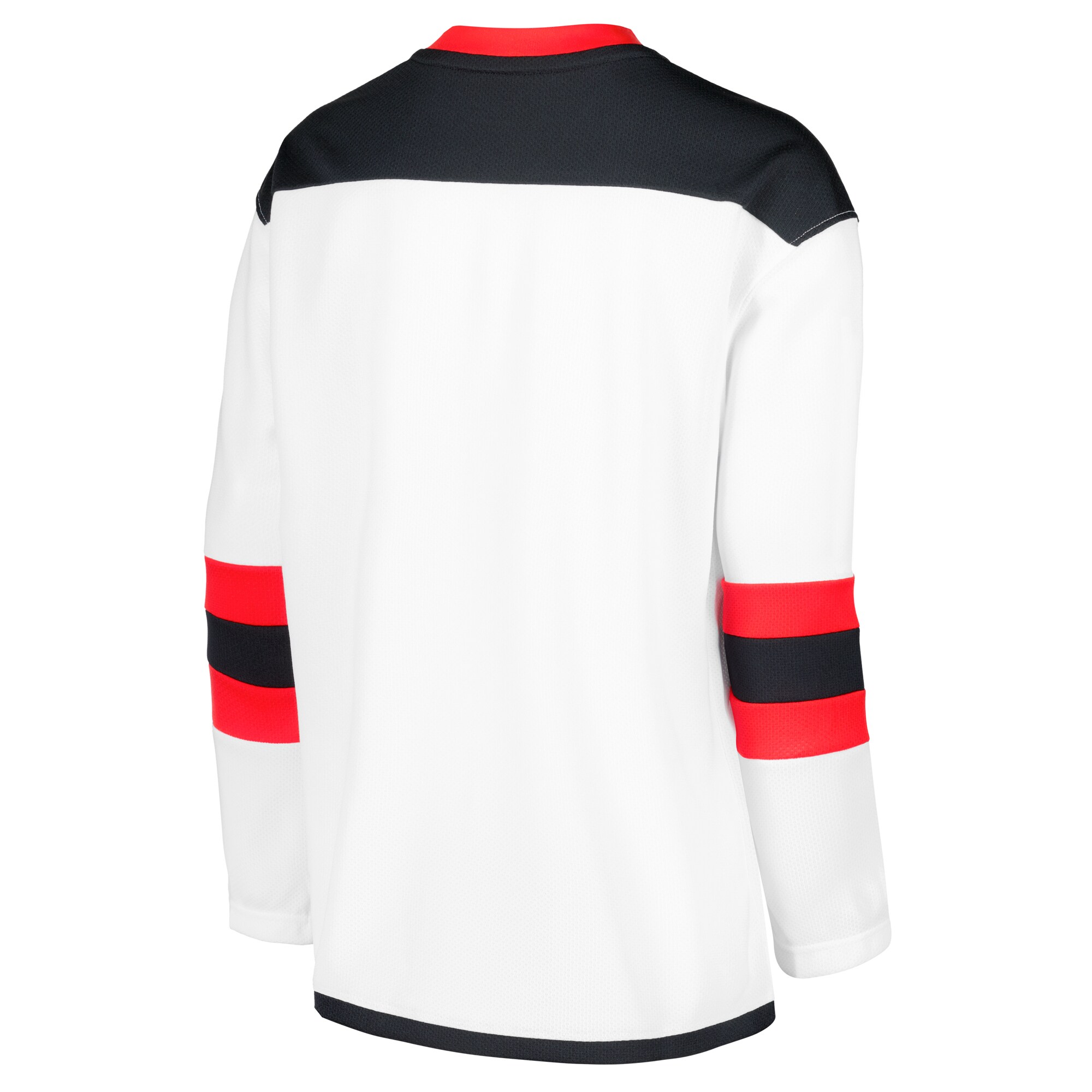 New Jersey Devils White Away Blank NHL Jersey Youth