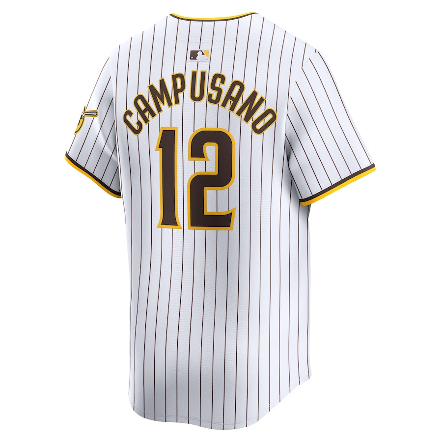 Luis Campusano 12 San Diego Padres Home Limited Player White MLB Jersey Men's