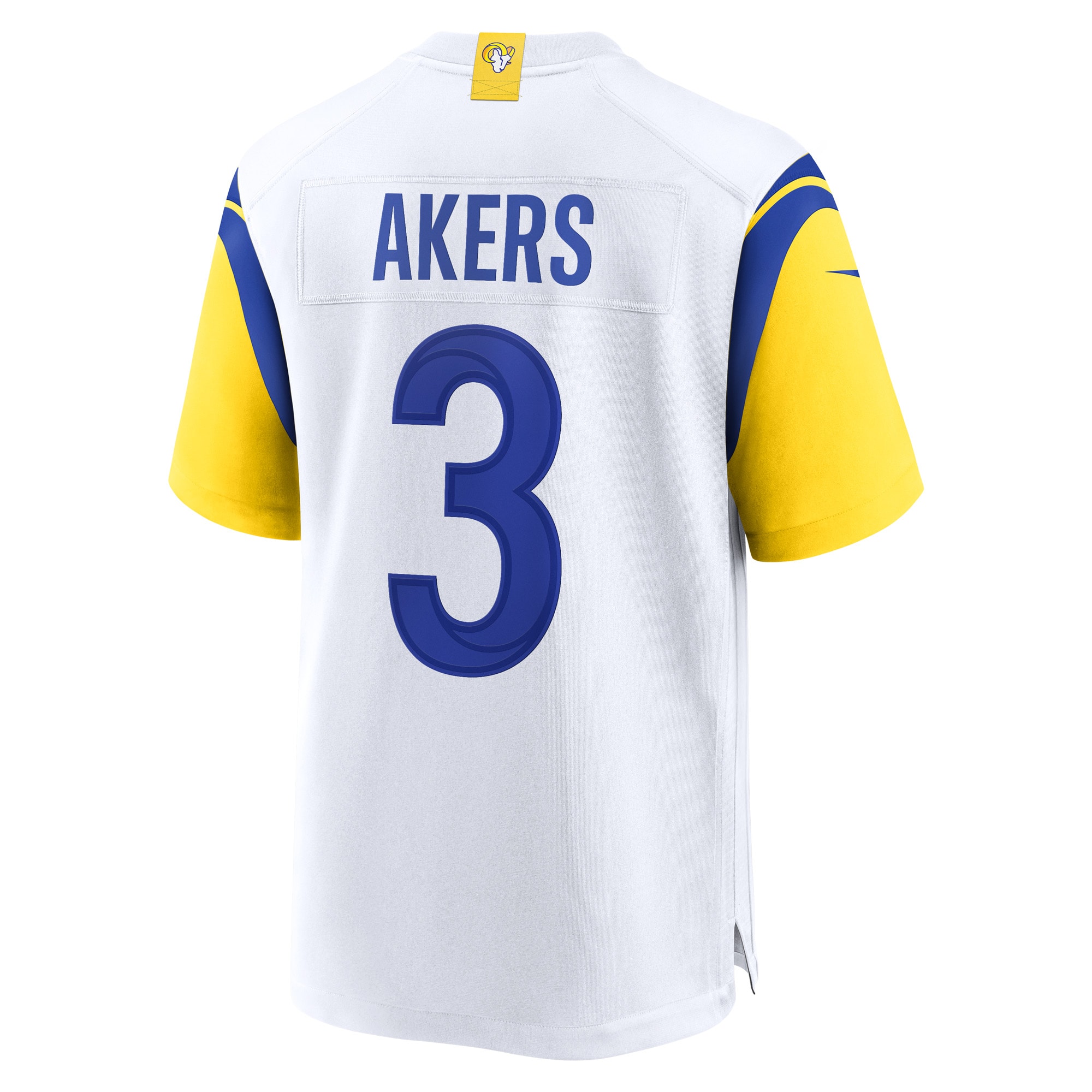 Los Angeles Rams Cam Akers White Game NFL Jersey Men's