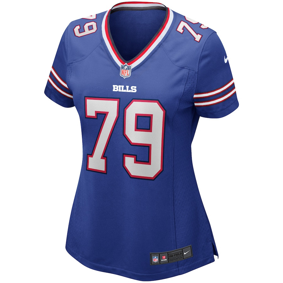 Ruben Brown 79 Buffalo Bills Game Retired Royal NFL Jersey Women's