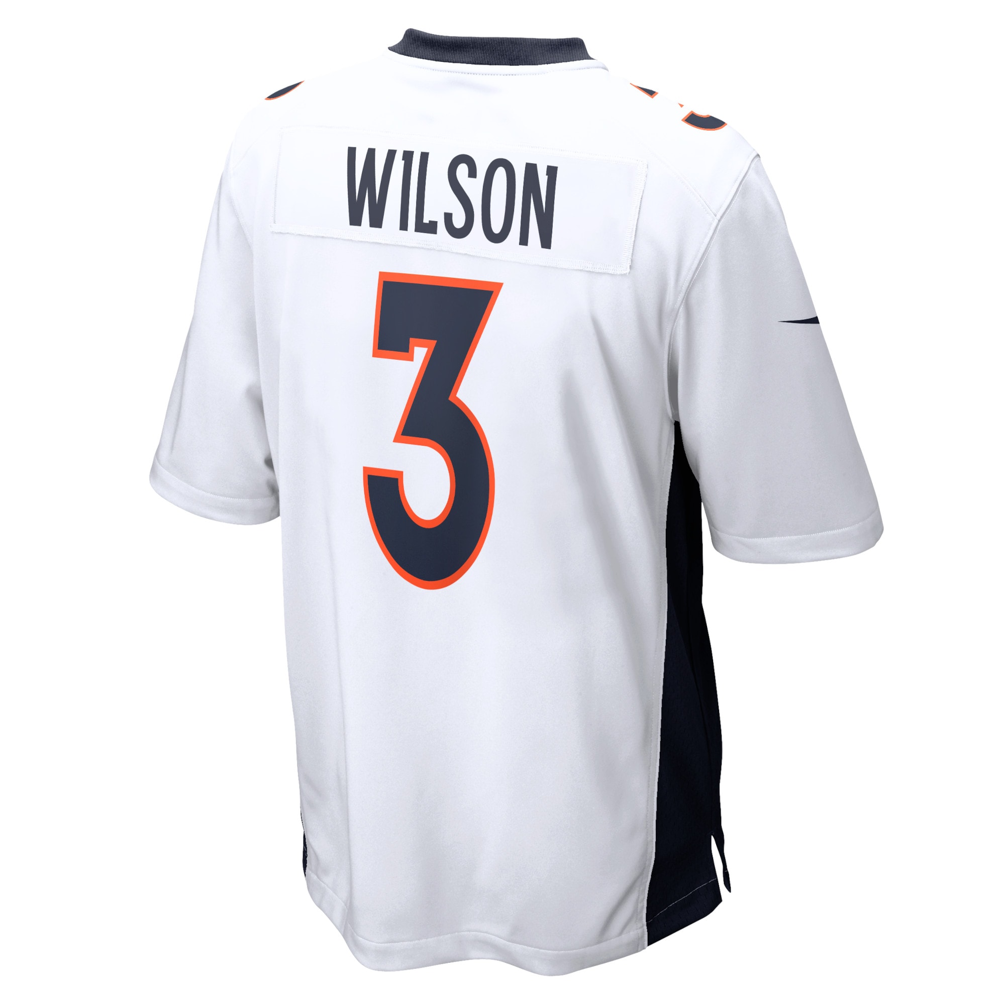 Denver Broncos Russell Wilson White Game NFL Jersey Youth
